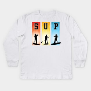 StandUp Paddle Boarding SUP graphic Kids Long Sleeve T-Shirt